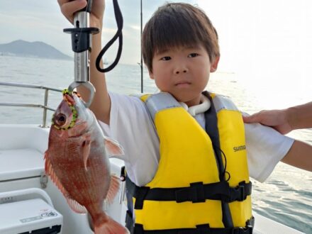 8月13日鯛ラバ乗合1日便4名様+お子様の釣果です