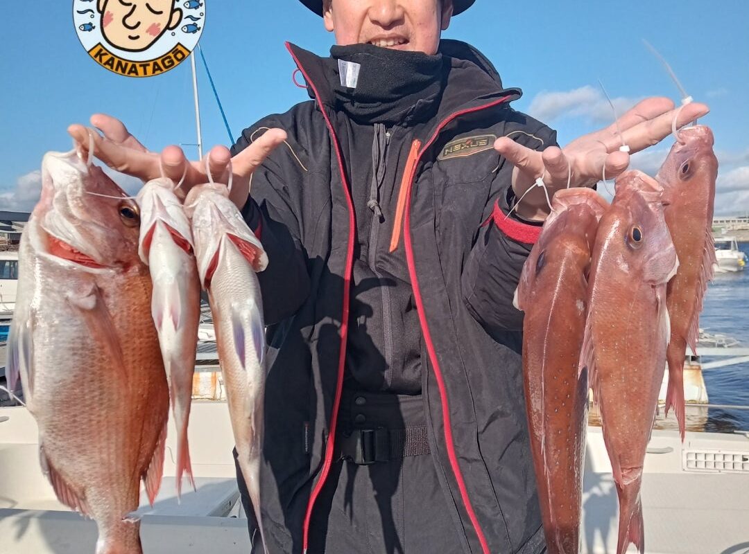 2023年11月25日鯛ラバチャーター便2名様の釣果です。