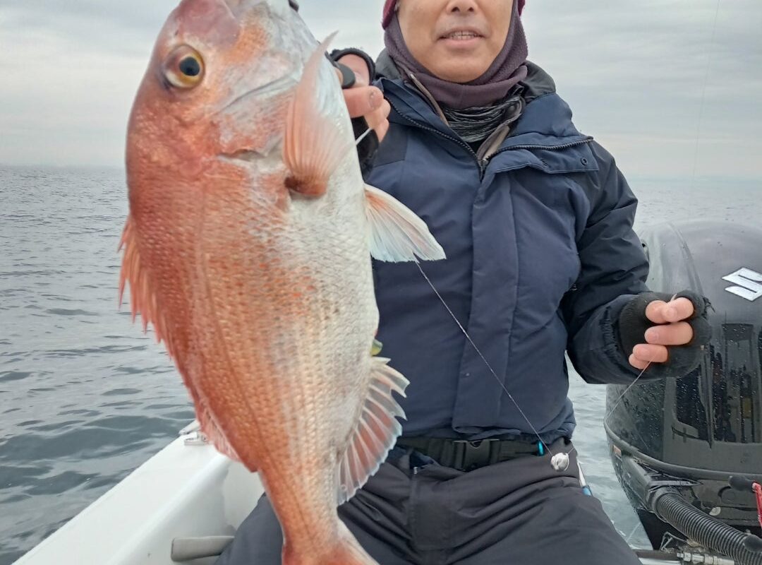 2023年12月5日鯛ラバ、カワハギチャーター便3名様の釣果
