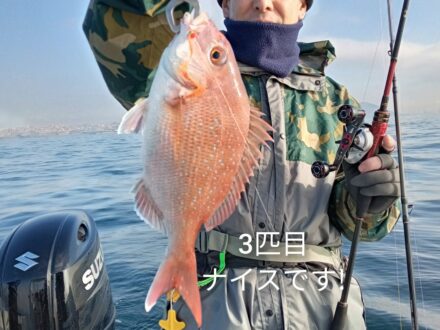 2023年12月6日鯛ラバ乗合1日便2名様の釣果です