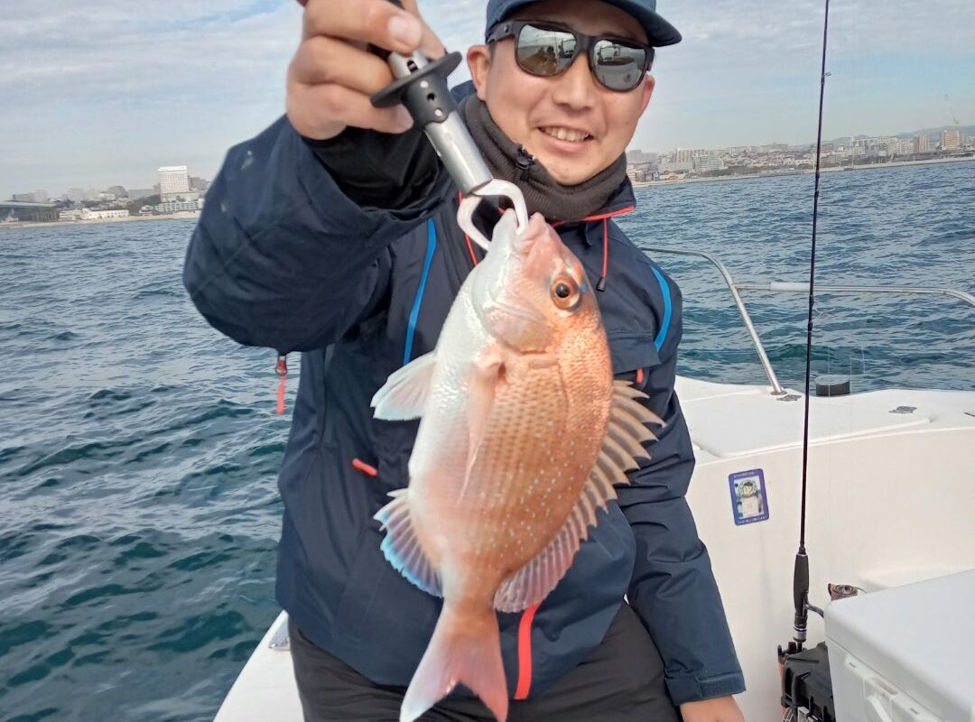 ２０２３年12月14日鯛ラバ乗合1日便5名様の釣果です