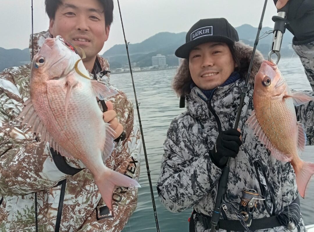 2023年12月31日鯛ラバ乗合1日便4名様の釣果です