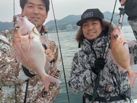 2023年12月31日鯛ラバ乗合1日便4名様の釣果です