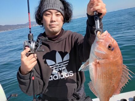 2024年1月14日鯛ラバメイン、アジサビキ乗合1日便の釣果です