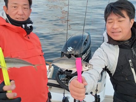 2024年2月11日鯛ラバ、アジサビキチャーター1日便5名様の釣果です。