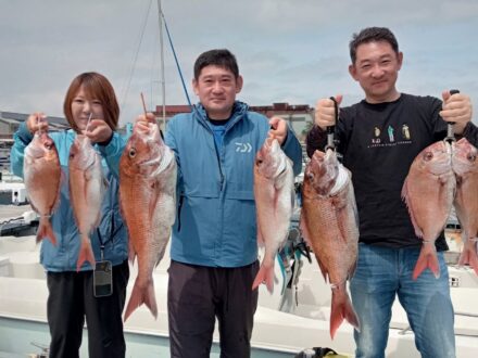 2024年4月30日鯛ラバ乗合1日便3名様の釣果です