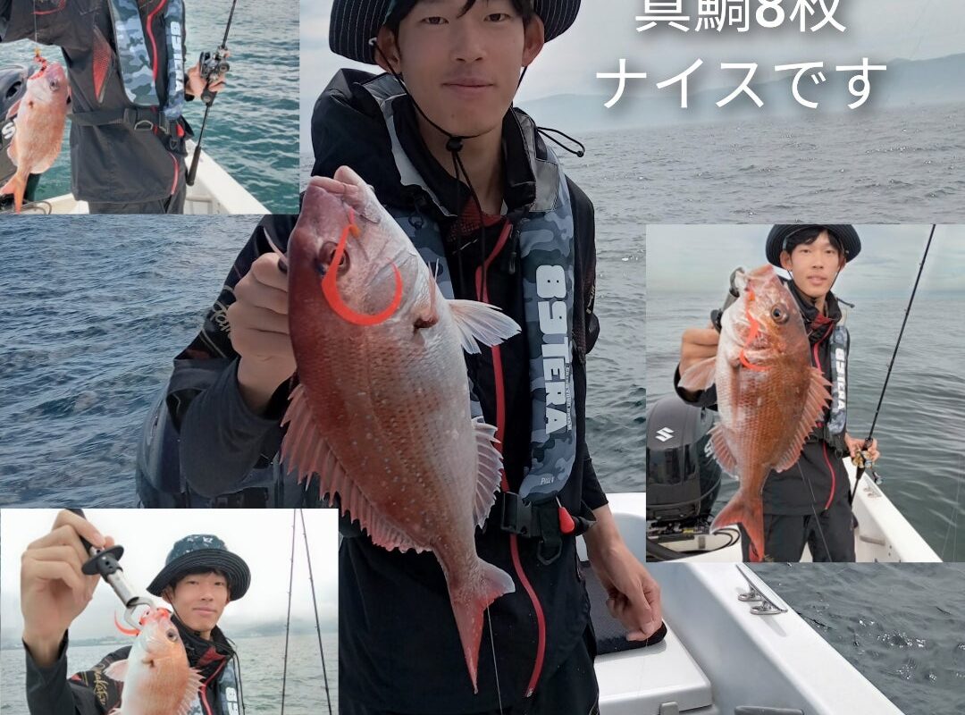 2024年6月29日鯛ラバ乗合ロング便3名様の釣果です
