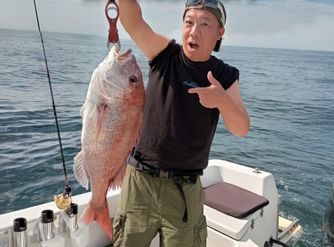 2024年7月9日鯛ラバ+近海タコチャーター1日便3名様の釣果です
