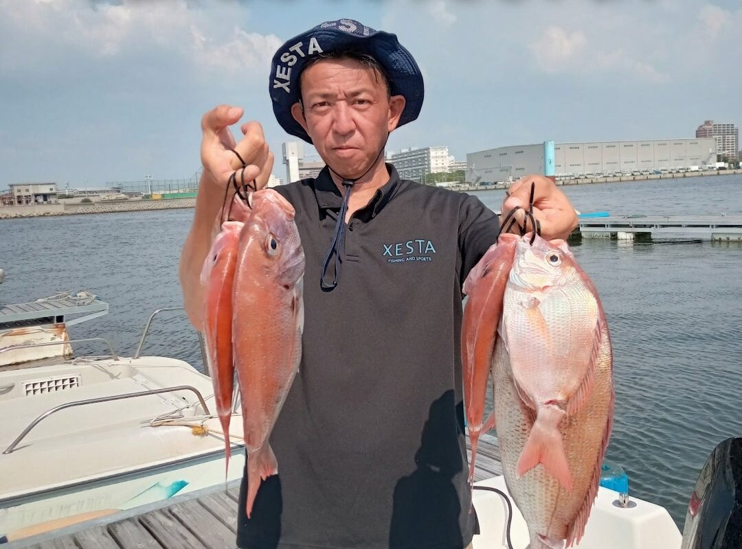 2024年9月8日鯛ラバ乗合1日便5名様の釣果です