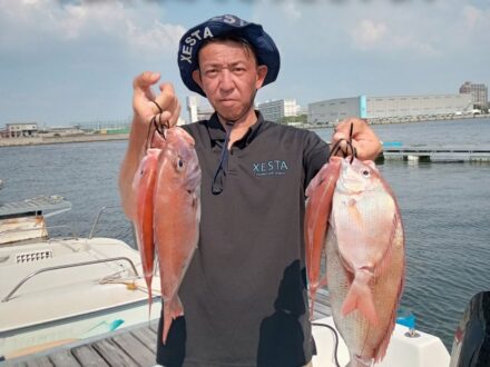 2024年9月8日鯛ラバ乗合1日便5名様の釣果です