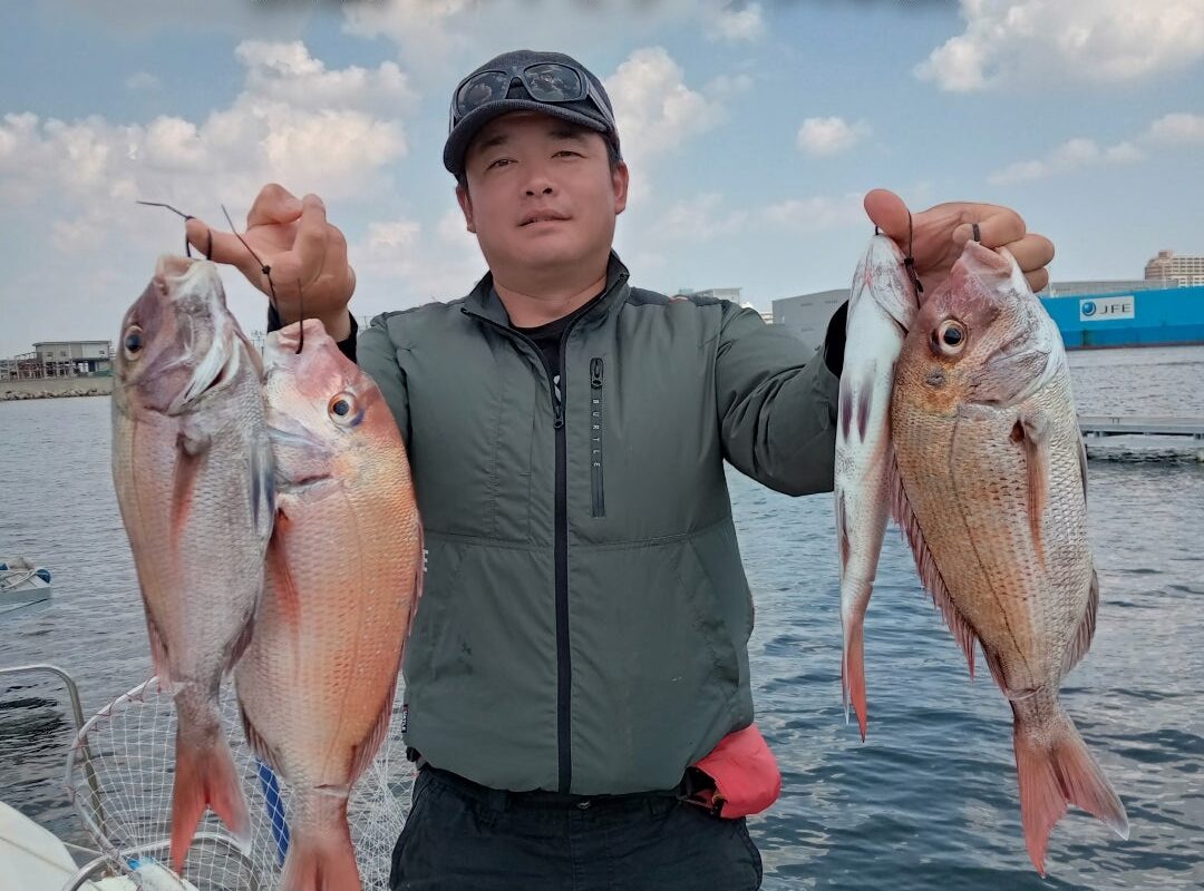 2024年9月9日鯛ラバ乗合1日便3名様の釣果です。