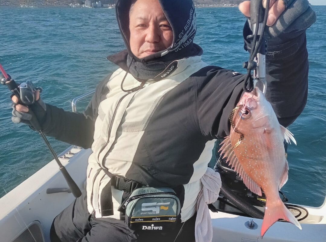 1月11日鯛ラバ、ちょっとジギングチャーター1日便4名様の釣果です