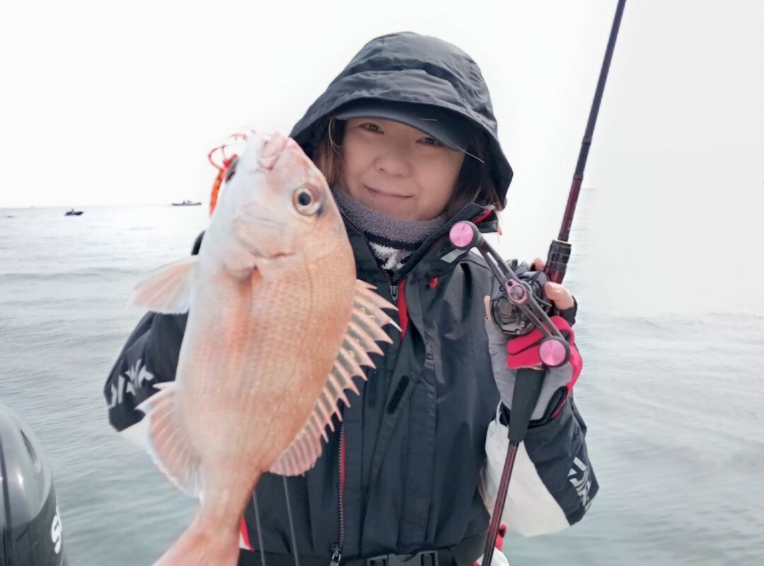 3月14日鯛ラバ乗合1日便3名様の釣果です