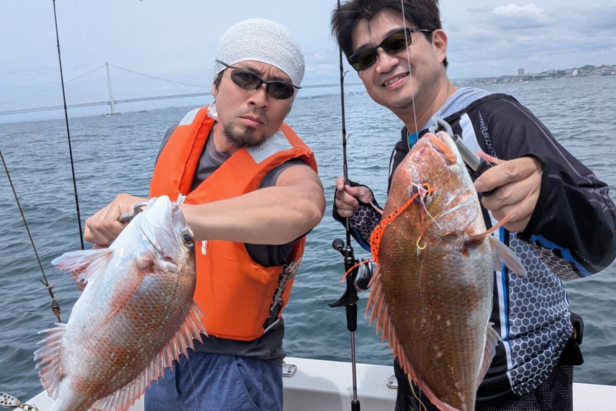8月9日近海タコ、鯛ラバチャーター1日便
